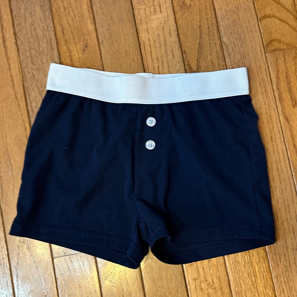 Blue and white women’s boxer sleepwear